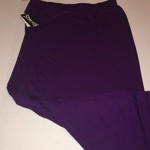 Purple, maxi, stretchy skirt